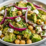Chickpea Avocado Salad with Feta (Fresh, Filling & Healthy)